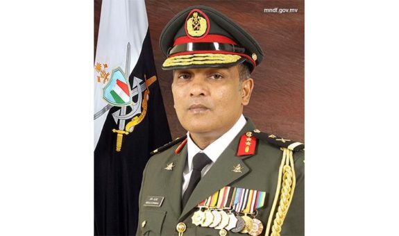 ޗީފް އޮފް ޑިފެންސް ފޯސް މޭޖަރ ޖެނެރަލް ޢަބްދުﷲ ޝަމާލް - ފޮޓޯ: އެމްއެންޑީއެފް