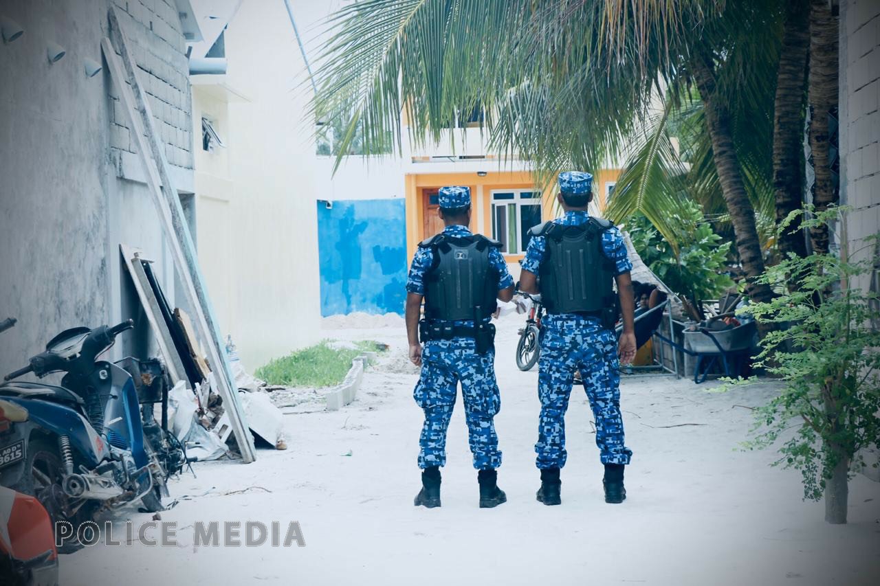ފުލުހުންގެ މަޑުއްވަރީ ޚާއްޟަ އޮޕަރޭޝަނުގެ ތެރެއިން - ފޮޓޯ: ފުލުހުން